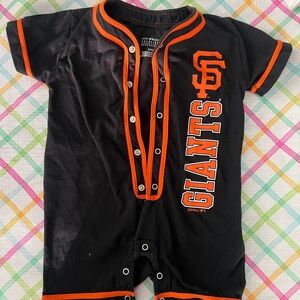 Giants Black and Orange Kids One Piece